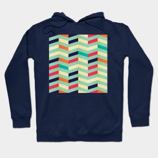 Retro Geometric Lines Hoodie